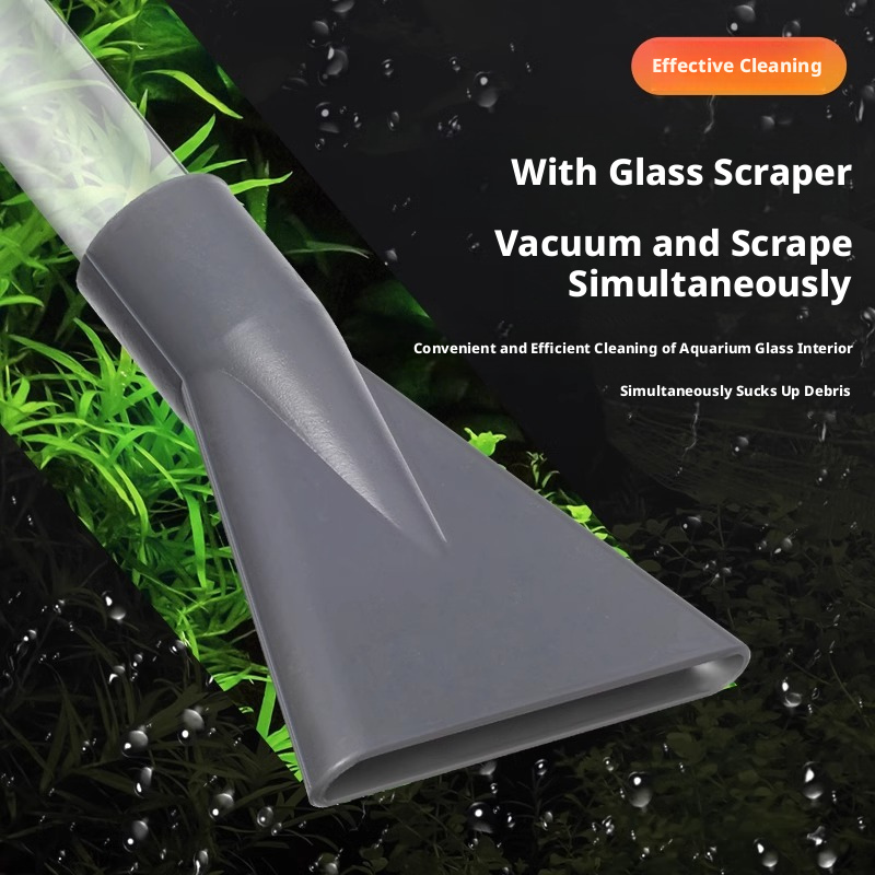 Aquarium Siphon Vacuum – Automatic Gravel Cleaner & Poop Suction for Fish & Turtle Tanks