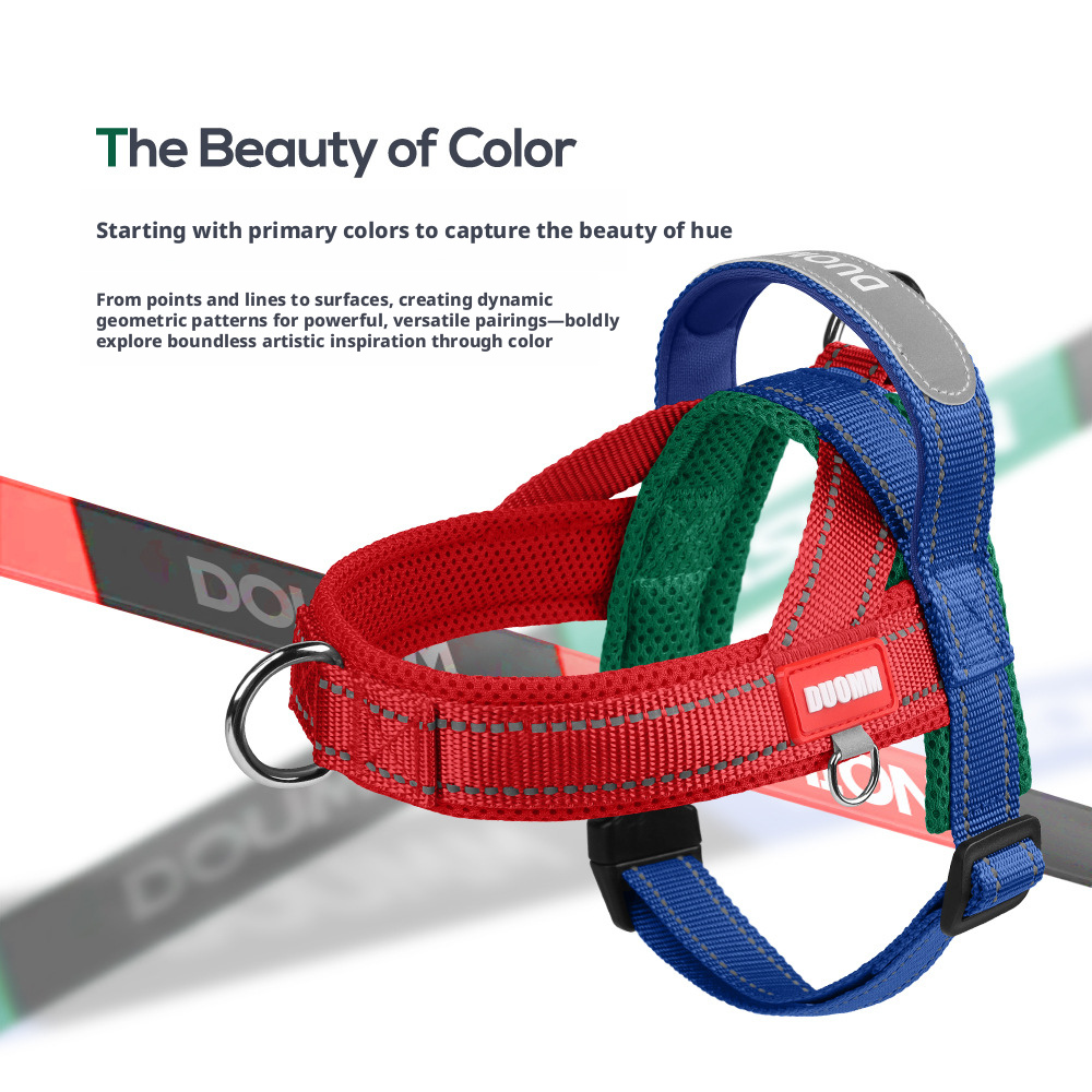 Anti-Shock Dog Harness – Reflective Saddle Vest, Escape-Proof, Outdoor Leash for Small Breeds