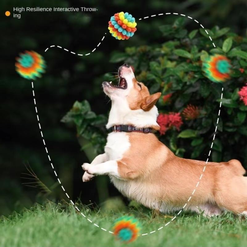 Indestructible  Balls for Dogs  Toy Chew Ball Tough Durable Dog Toys Bouncing Ball for Dogs to Fetch ﻿