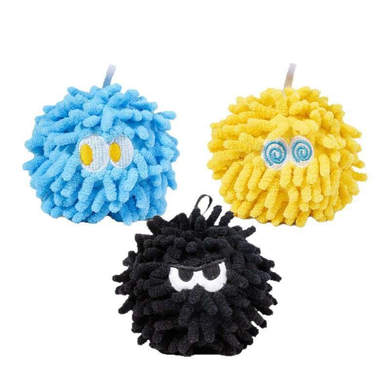 Squeaky Mop Ball Dog Toy – Durable Chew Toy for Teeth Cleaning & Boredom Relief