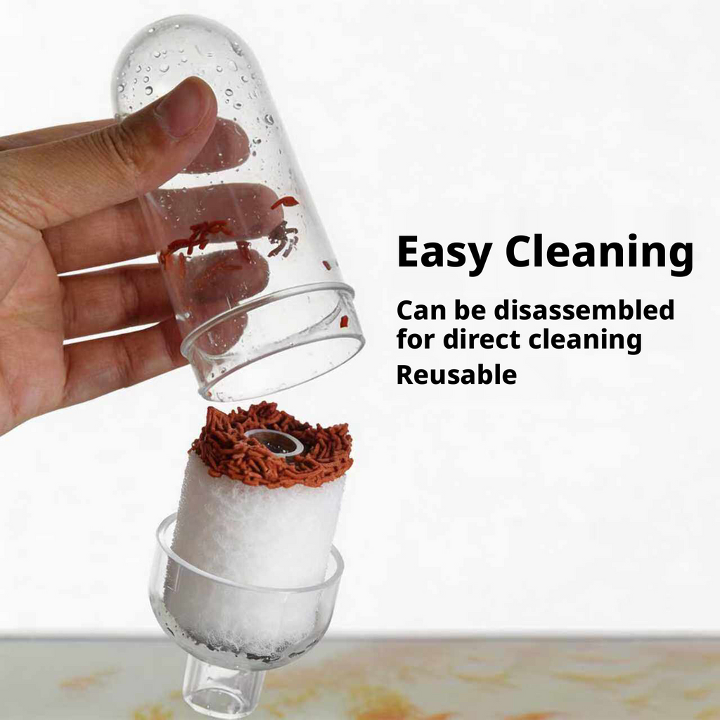Air-Lift Aquarium Gravel Cleaner – Pneumatic Poop Suction & Waste Remover with Oxygenation
