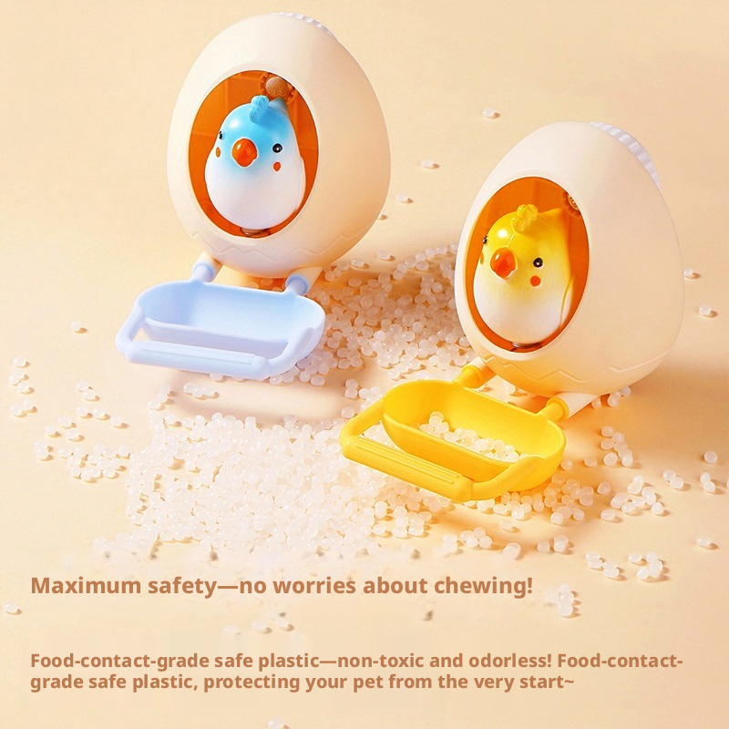 2-in-1 Chewable Parrot Feeding Toy – Interactive Treat Bowl for Budgie, Lovebird & Sun Conure