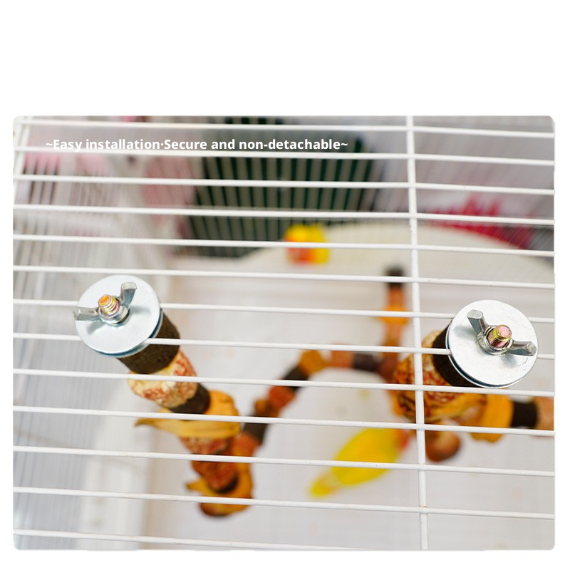 Parrot Climbing Ladder Toy – Chewing & Teeth Grinding Perch for Lovebird & Cockatiel, Cage Accessory