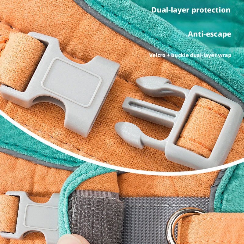 Adjustable Escape-Proof Cat Harness and Leash Set – Cute Breathable Vest for Small Dogs, Anti-Pull & Secure for Outdoor Walks