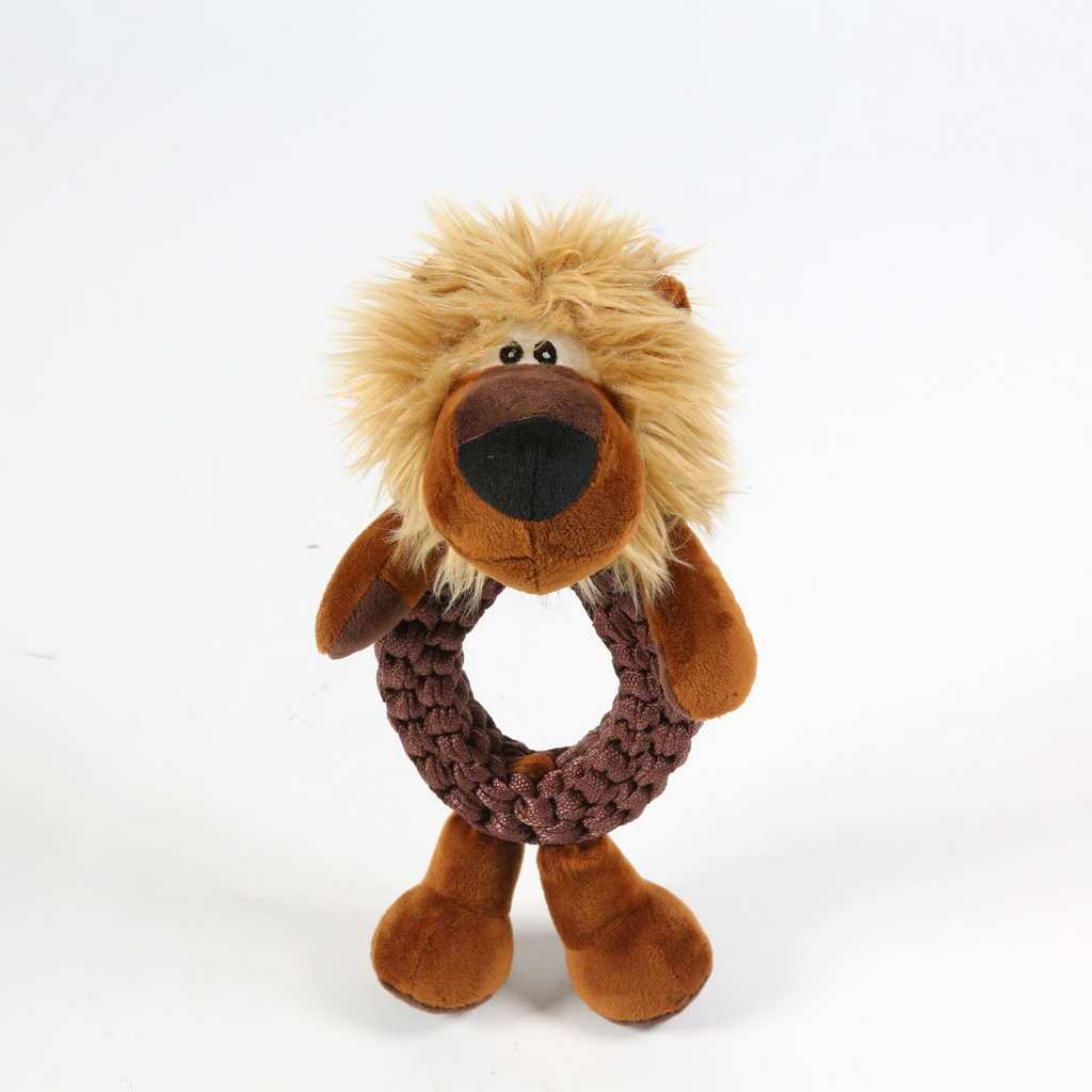 Durable Dog Tug & Chew Toy – Rope Knot with Squeaker, Perfect for Interactive Play, Teeth Grinding, and Tug-of-War