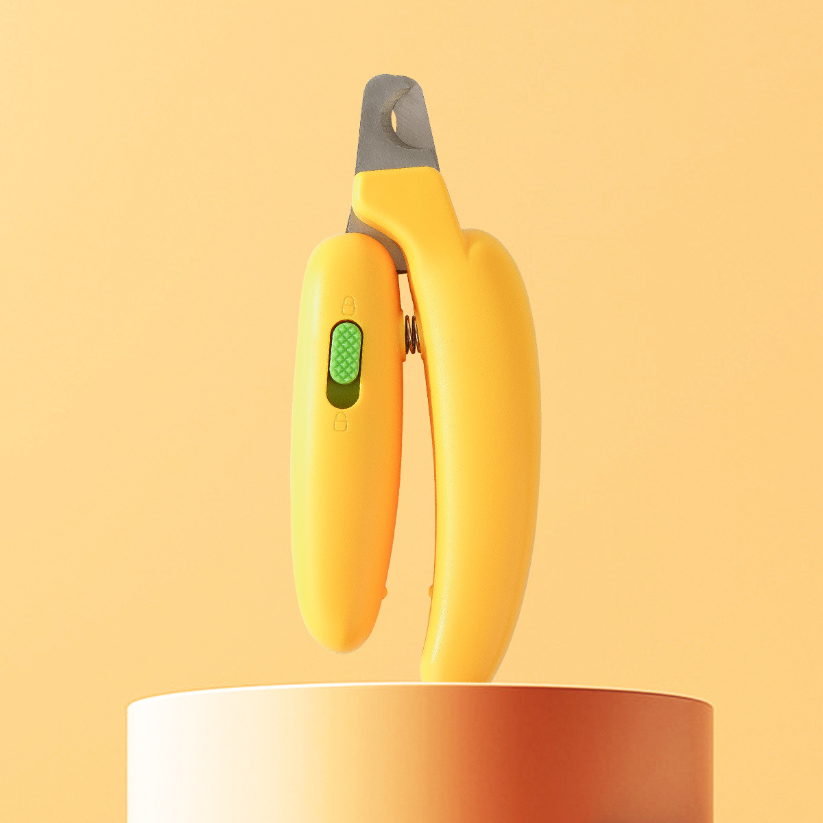 Banana-Shaped Pet Nail Clipper – Safe & Anti-Bleeding Trimmer for Cats, Dogs, Rabbits & Small Breeds