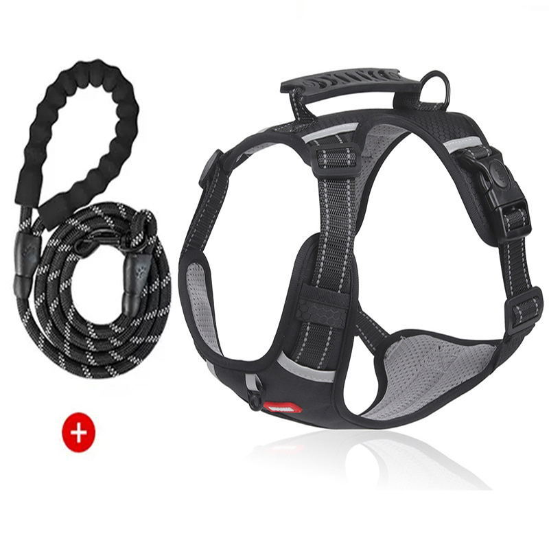 Escape-Proof Dog Harness & Leash – Vest-Style Walking Set for Medium to Large Breeds, Ideal for Shiba Inu