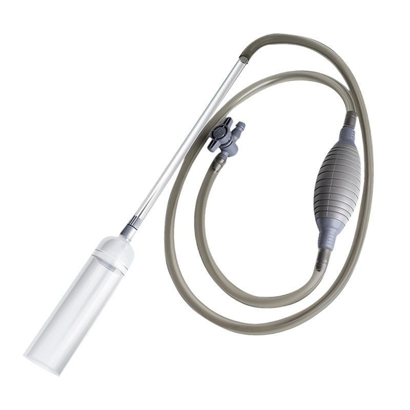 Aquarium Siphon Vacuum – Automatic Gravel Cleaner & Poop Suction for Fish & Turtle Tanks