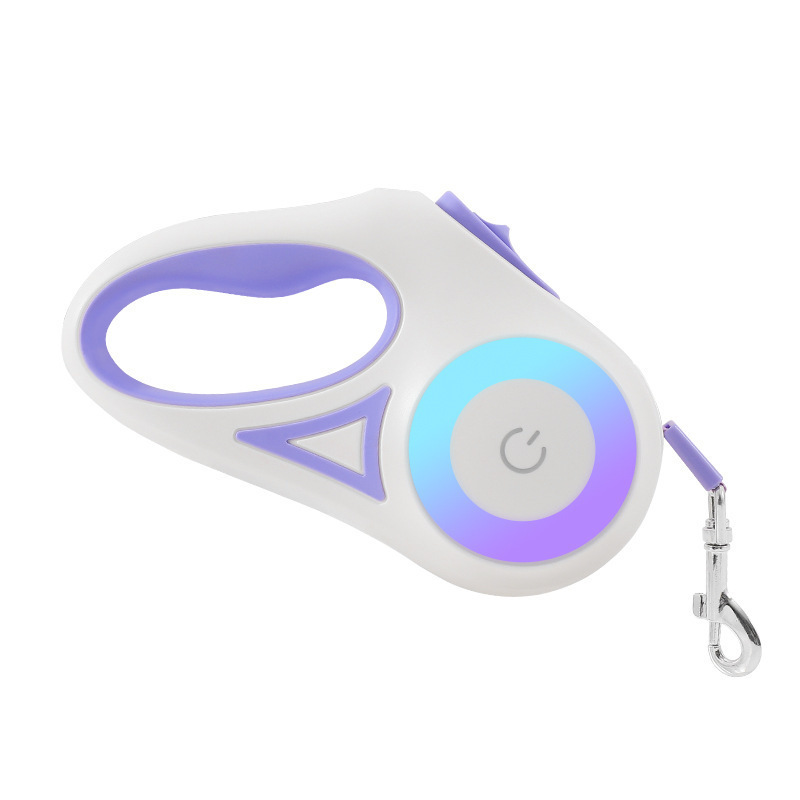 LED Dog Leash Retractable – Glowing Auto-Lock Leash with Comfort Grip, Non-Slip Handle