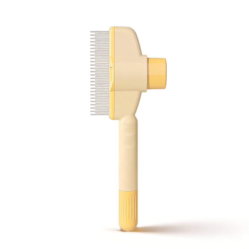 Pet Deshedding & Dematting Comb – Grooming Brush for Long-Haired Dogs & Cats