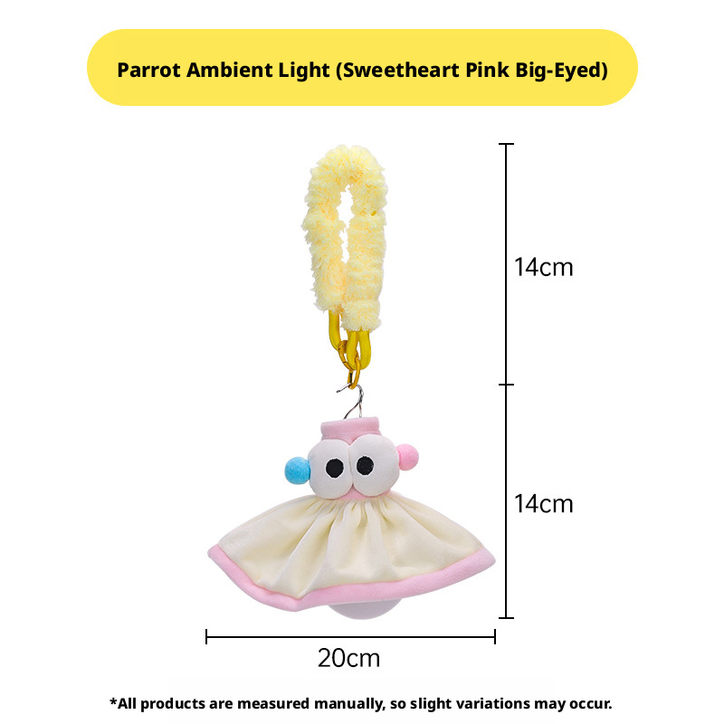 Bird Cage Ambient Night Light – Magnetic Anti-Startle Lamp for Parrot Cages
