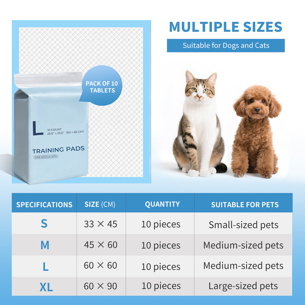 Disposable Pet Pee Pads – Blue, Leak-Proof, Perfect for Travel & Training