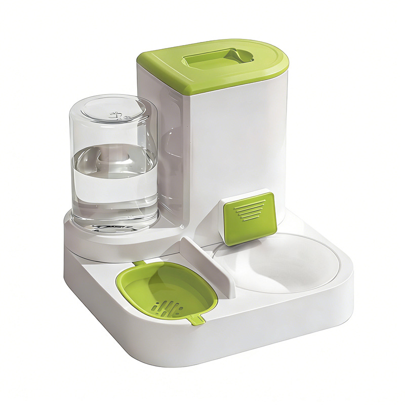 Automatic Cat Water & Food Dispenser – 2-in-1 Self-Feeding Bowl for Cats and Small Dogs