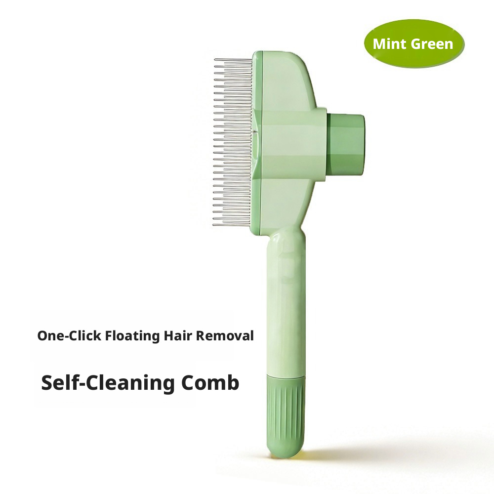 Pet Deshedding & Dematting Comb – Grooming Brush for Long-Haired Dogs & Cats