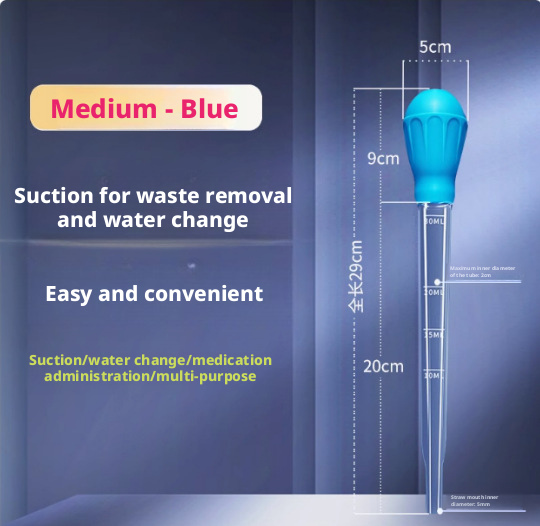 Mini Aquarium Gravel Cleaner – Small Siphon Vacuum for Water Change & Waste Removal