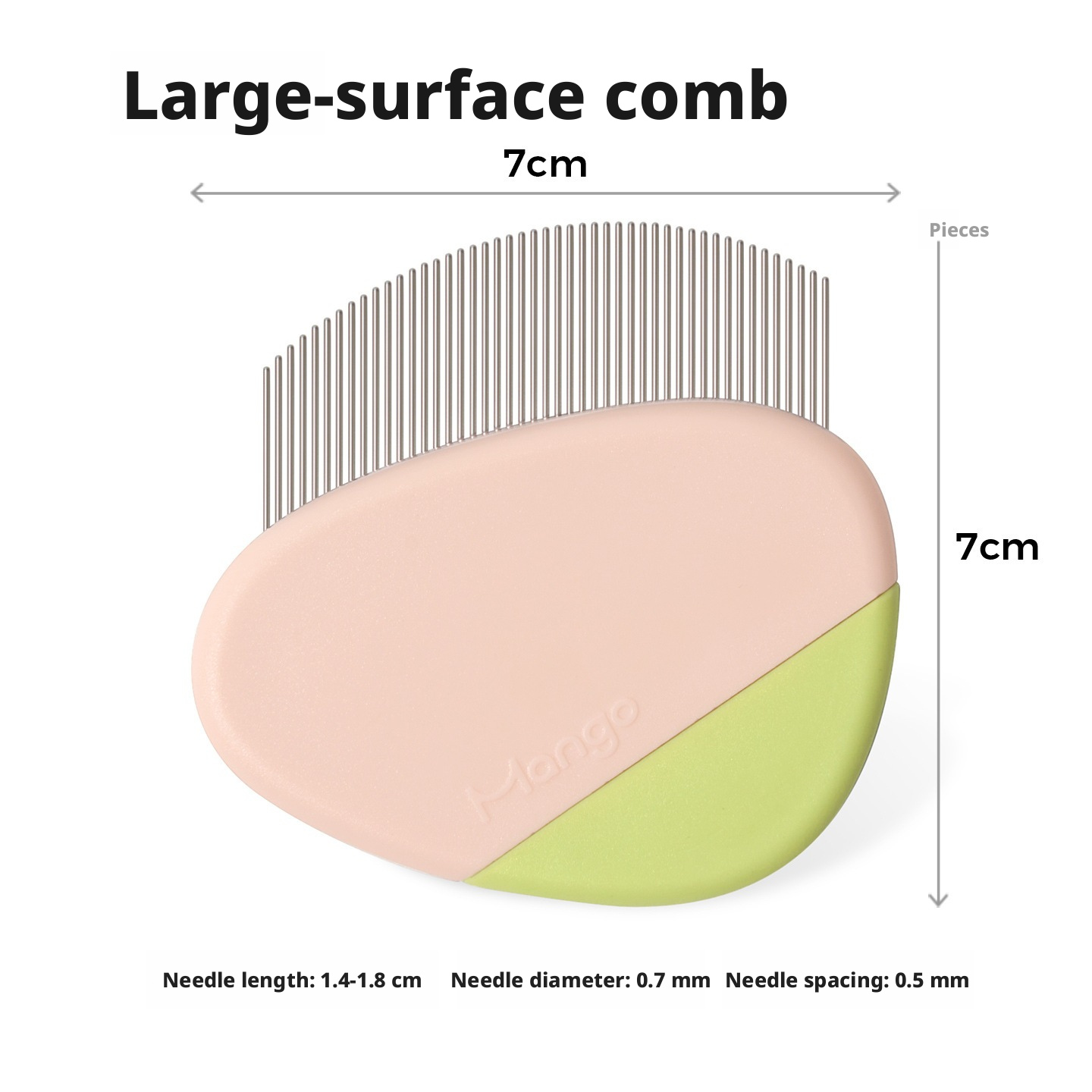 Gentle Face Grooming Comb – Removes Black Chin Dirt & Tear Stains for Cats and Dogs, Small Brush for Sensitive Eye and Mouth Areas