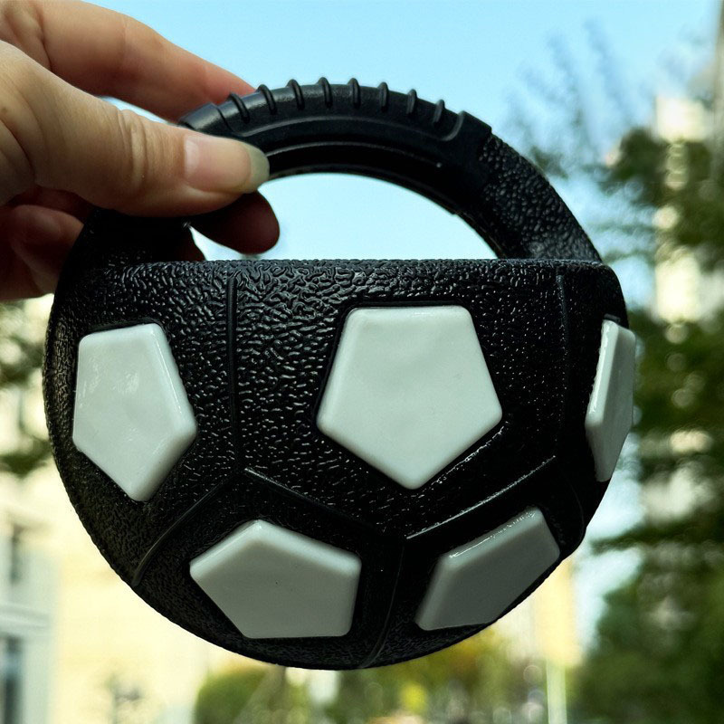 Squeaky Soccer Dog Toy with Handle – Interactive Toy for Boredom Relief & Energy Burning