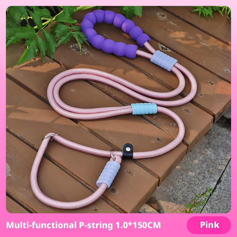 Anti-Pull Dog Leash – P-Rope & P-Chain Training Leash for Small to Large Breeds