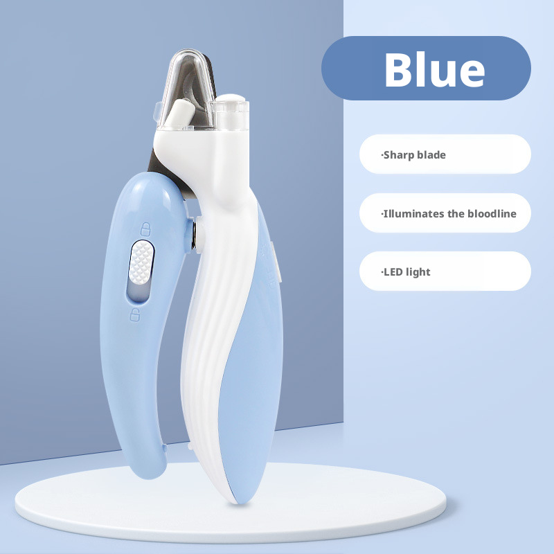 LED Pet Nail Clipper with Light – Anti-Bleeding Safety Trimmer for Cats, Dogs & Small Pets