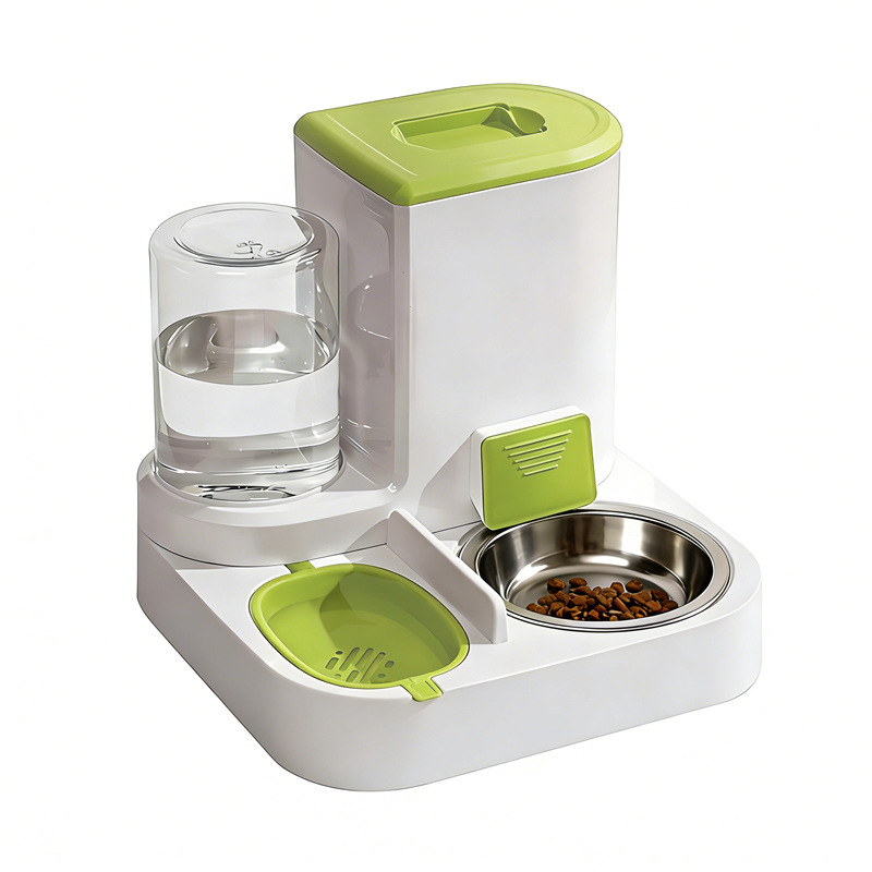 Automatic Cat Water & Food Dispenser – 2-in-1 Self-Feeding Bowl for Cats and Small Dogs
