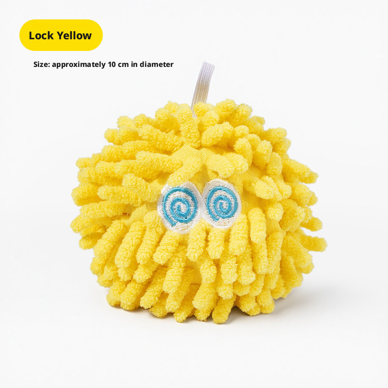 Squeaky Mop Ball Dog Toy – Durable Chew Toy for Teeth Cleaning & Boredom Relief