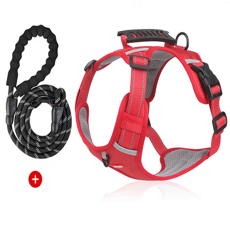 Escape-Proof Dog Harness & Leash – Vest-Style Walking Set for Medium to Large Breeds, Ideal for Shiba Inu