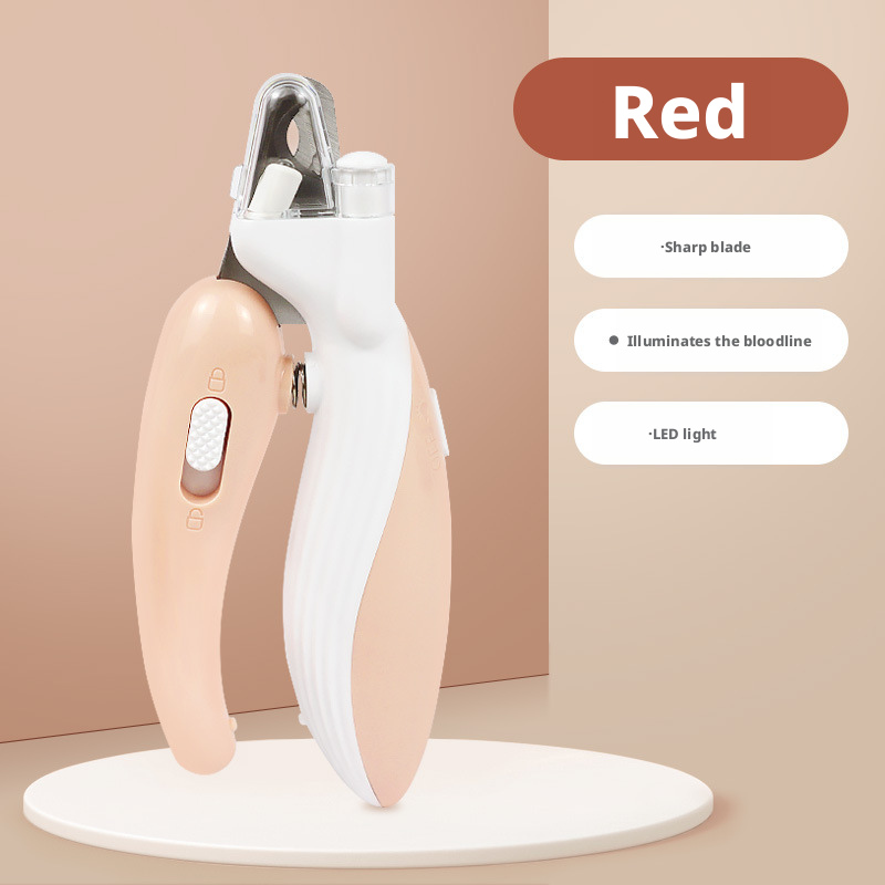 LED Pet Nail Clipper with Light – Anti-Bleeding Safety Trimmer for Cats, Dogs & Small Pets