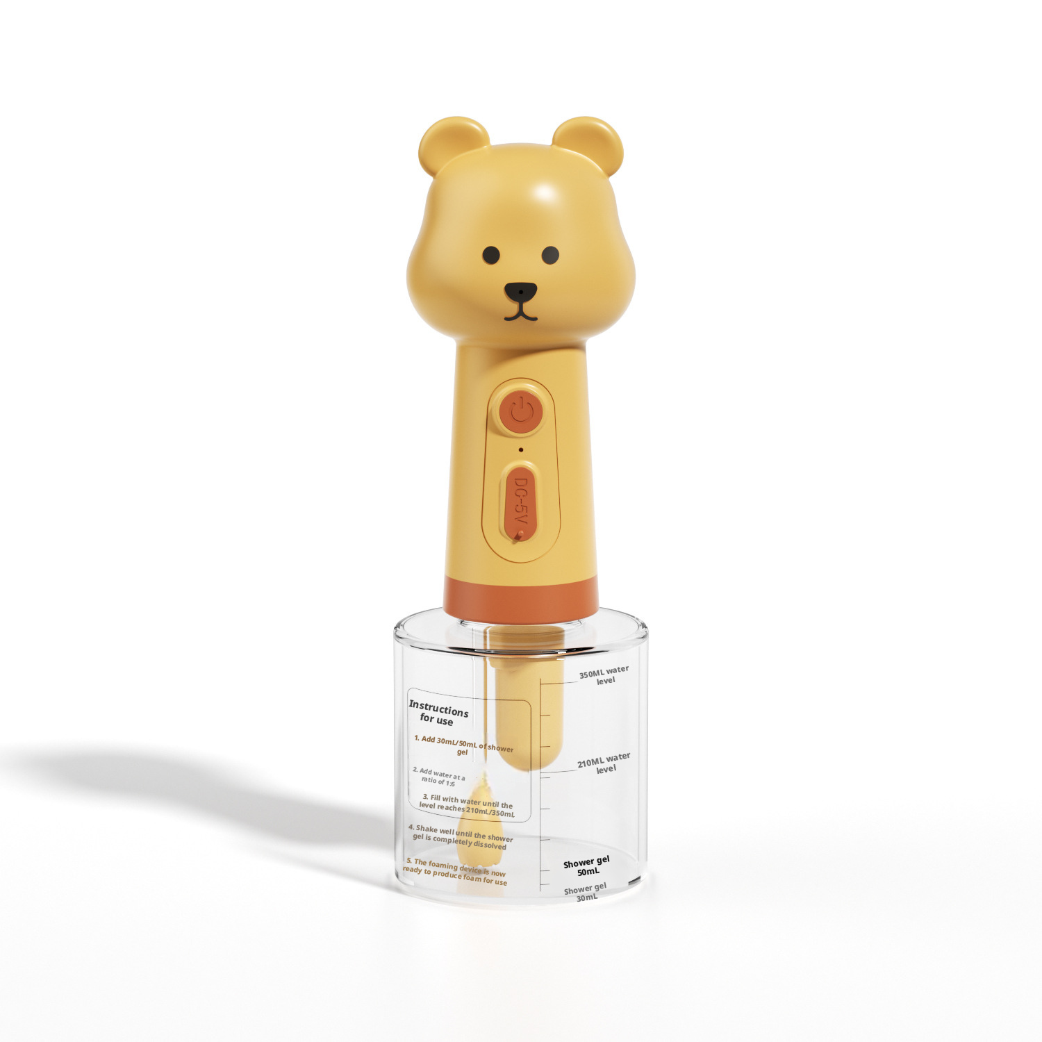 Pet Shampoo Foamer – Dog Cat Bath Bubble Maker, Dilution Bottle & Soap Dispenser, Cute Duck Design for Easy Suds