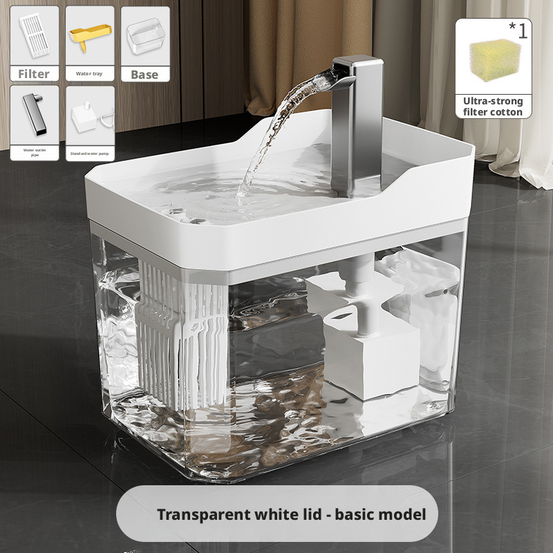 Cat & Dog Water Fountain, Automatic Pet Drinking Dispenser with Pump, Circulating Waterer for Home
