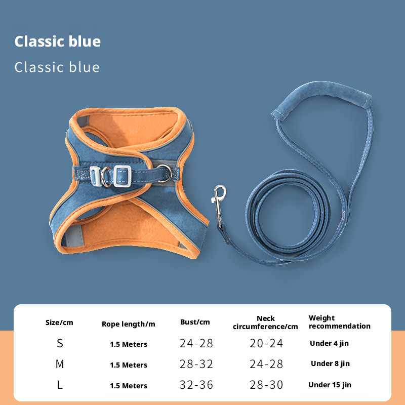 Adjustable Escape-Proof Cat Harness and Leash Set – Cute Breathable Vest for Small Dogs, Anti-Pull & Secure for Outdoor Walks