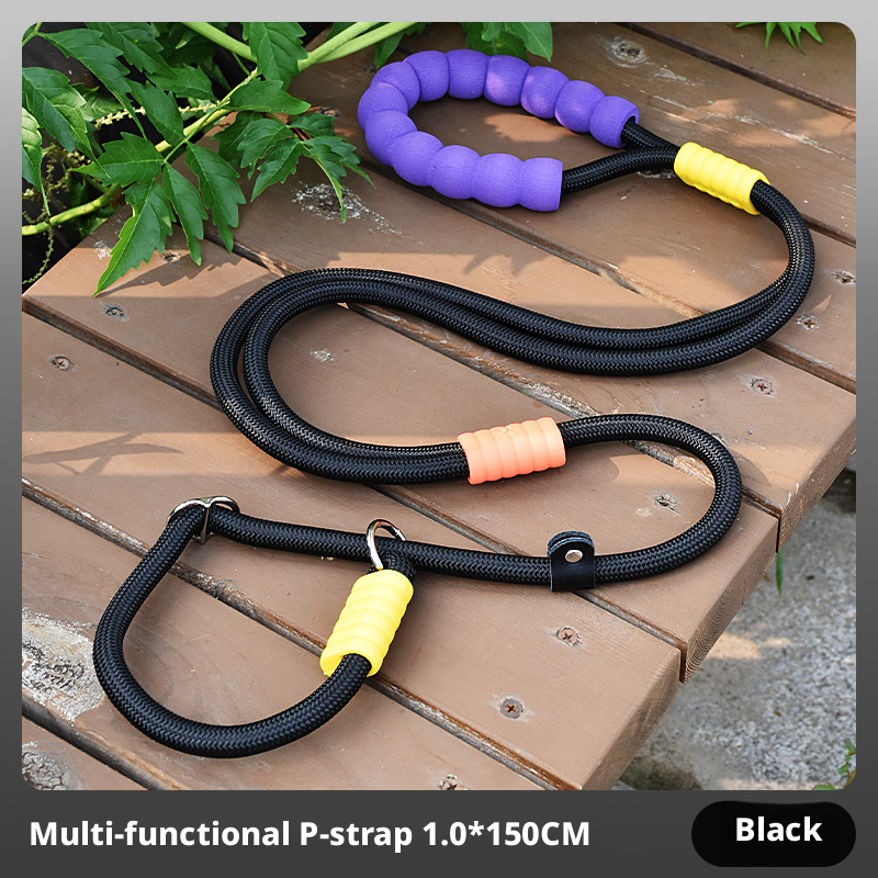 Anti-Pull Dog Leash – P-Rope & P-Chain Training Leash for Small to Large Breeds