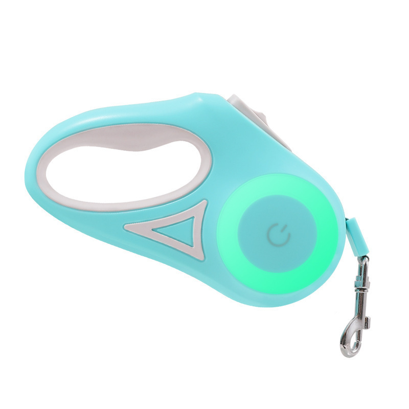 LED Dog Leash Retractable – Glowing Auto-Lock Leash with Comfort Grip, Non-Slip Handle