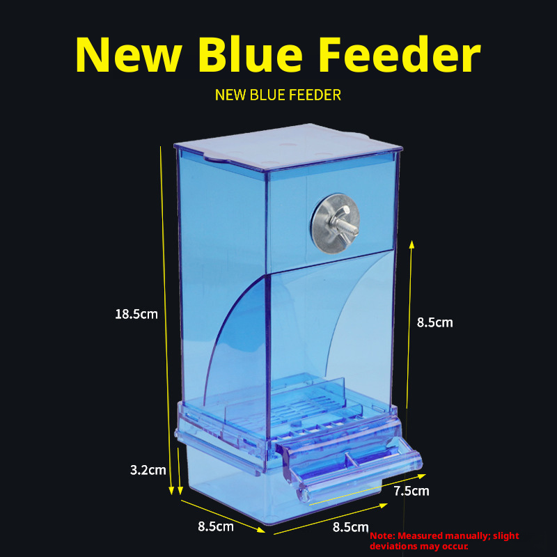 Bird Feeder, Parrot Food Dispenser, Anti-Splash Seed Container – No-Waste Food Bowl for Budgies, Cockatiels & Small Parrots