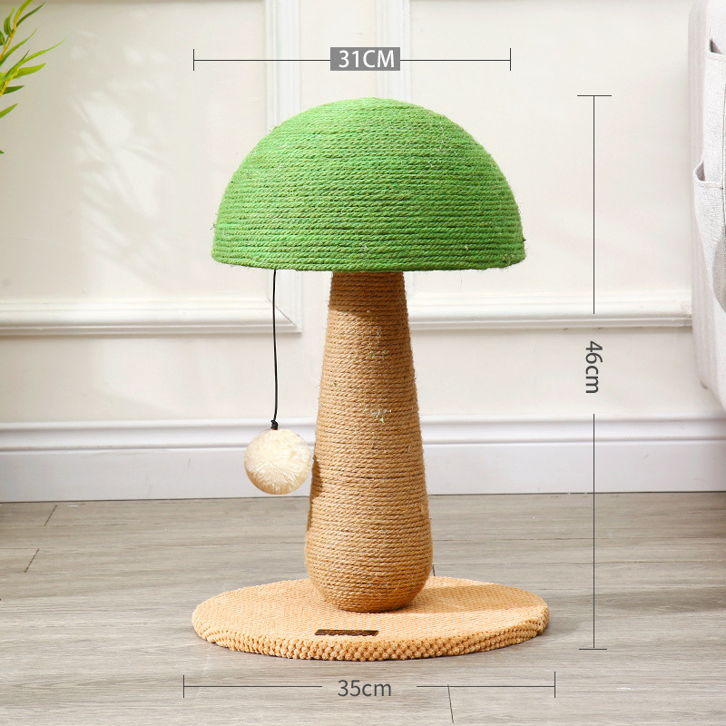 Small Cat Scratcher – Vertical Scratching Post & Cat Tree, Non-Shedding Scratch Ball