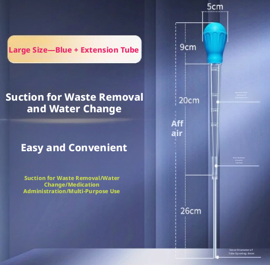 Mini Aquarium Gravel Cleaner – Small Siphon Vacuum for Water Change & Waste Removal