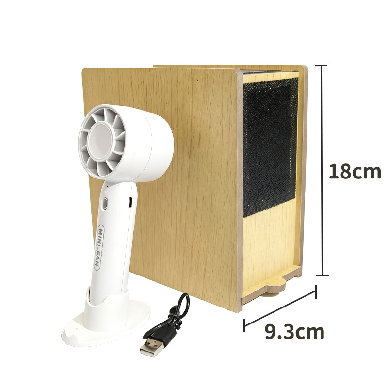 Bird Seed Hull Remover – Efficient Wooden Grain Separator for Parrots & Small Birds