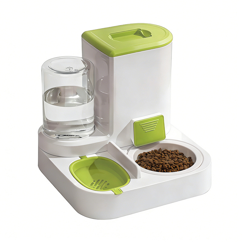 Automatic Cat Water & Food Dispenser – 2-in-1 Self-Feeding Bowl for Cats and Small Dogs