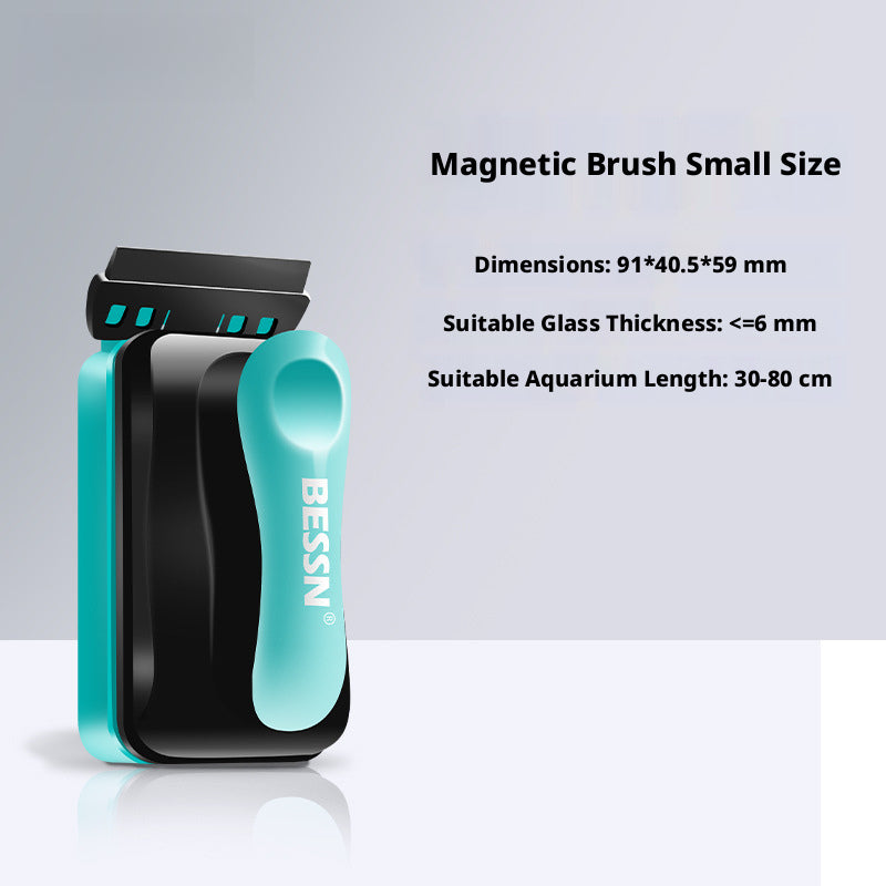 Magnetic Aquarium Glass Cleaner – Strong Double-Sided Scrubber for Algae & Grime