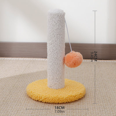 Small Cat Scratcher – Vertical Scratching Post & Cat Tree, Non-Shedding Scratch Ball