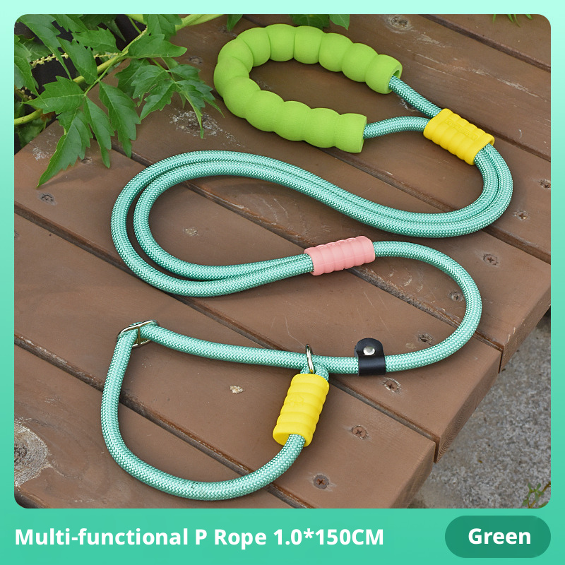 Anti-Pull Dog Leash – P-Rope & P-Chain Training Leash for Small to Large Breeds