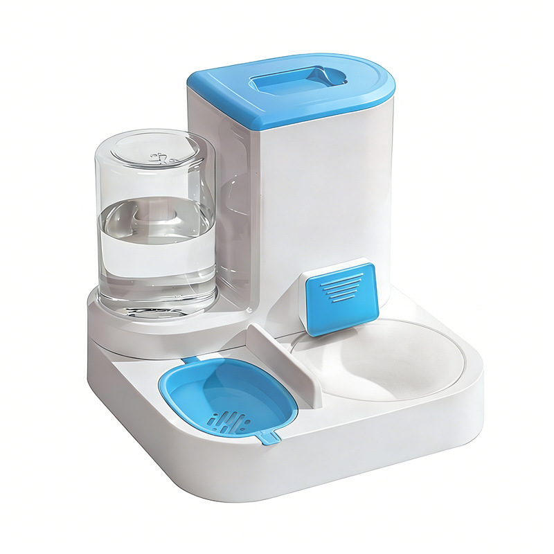 Automatic Cat Water & Food Dispenser – 2-in-1 Self-Feeding Bowl for Cats and Small Dogs