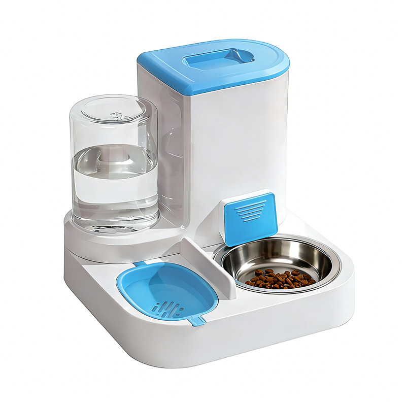 Automatic Cat Water & Food Dispenser – 2-in-1 Self-Feeding Bowl for Cats and Small Dogs