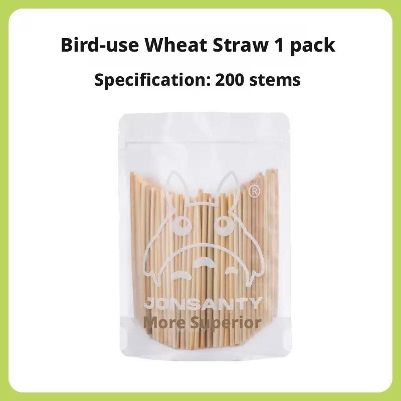 Parrot Chewing Toys – Natural Straw and Corn Stalk Chew Toys, Bird Molar Sticks for Boredom Relief, Self-Entertainment, and Beak Grinding