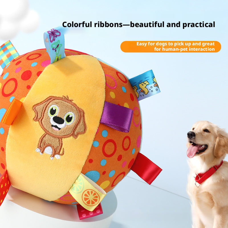 Interactive Plush Dog Toy with Squeaker – Tough & Chew-Resistant, Snuffle Mat Alternative for Scent Work & Companionship