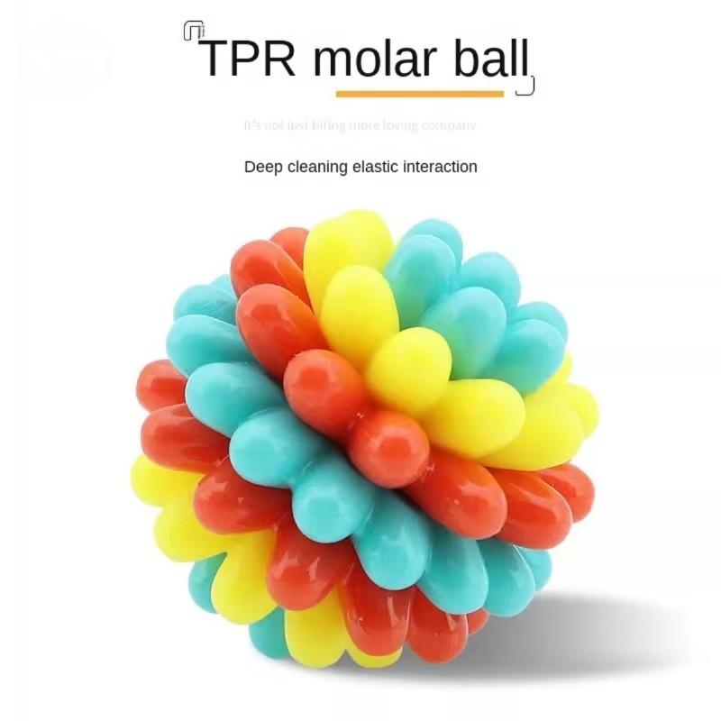 Indestructible  Balls for Dogs  Toy Chew Ball Tough Durable Dog Toys Bouncing Ball for Dogs to Fetch ﻿