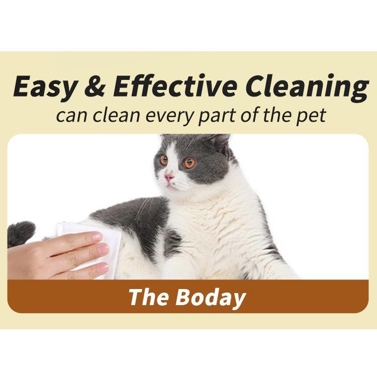 PET Wipes for Dogs & Cats,  Cleaning Deodorizing & Soothing Allergy Infections Anal Gland Wipes