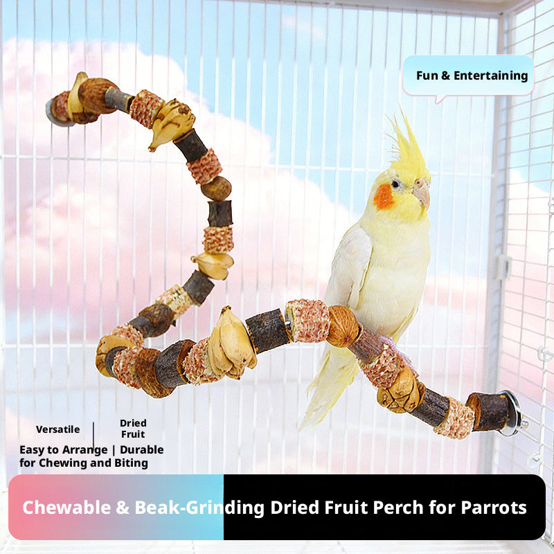 Parrot Climbing Ladder Toy – Chewing & Teeth Grinding Perch for Lovebird & Cockatiel, Cage Accessory