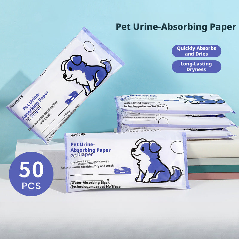 Quick-Dry Pet Pee Pads – Thick Absorbent Paper for Dogs & Cats, Urine Cleaning Sheets