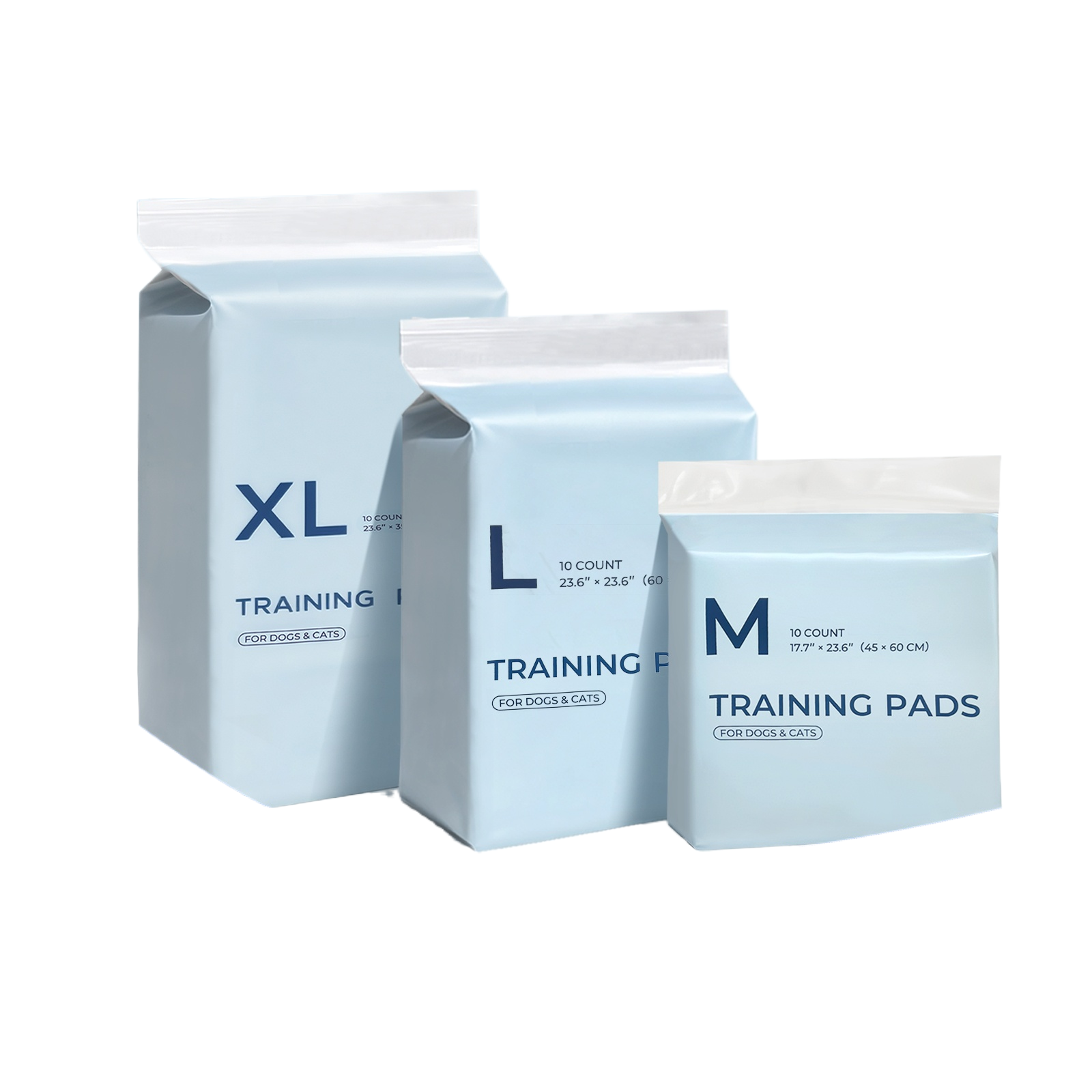 Disposable Pet Pee Pads – Blue, Leak-Proof, Perfect for Travel & Training