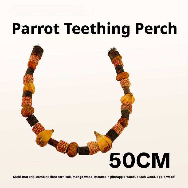 Parrot Climbing Ladder Toy – Chewing & Teeth Grinding Perch for Lovebird & Cockatiel, Cage Accessory